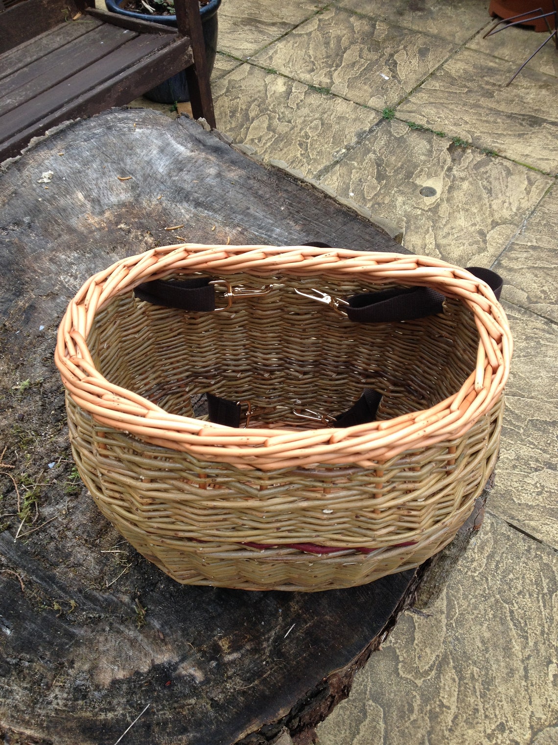 Willow back pack / foraging basket hand made in Wiltshire Etsy