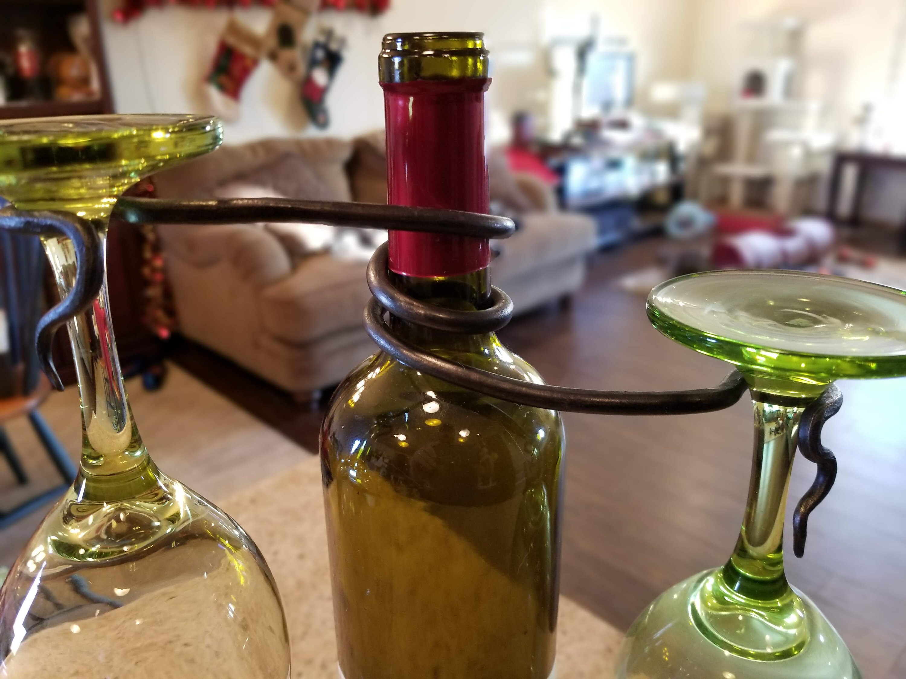 etsy wine glass holder