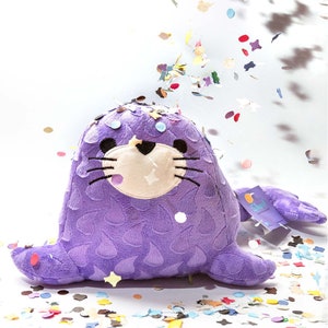 Spotted seal plush toy endangered animal plush toy /plushie stuffed animal image 1