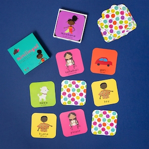 Minilingo, schede didattiche bilingue Swahili/Inglese / Schede didattiche Montessori / Gioco di carte di memoria / Impara lo Swahili / Regali per bambini