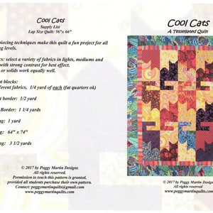 Cool Cats quilt pattern image 2