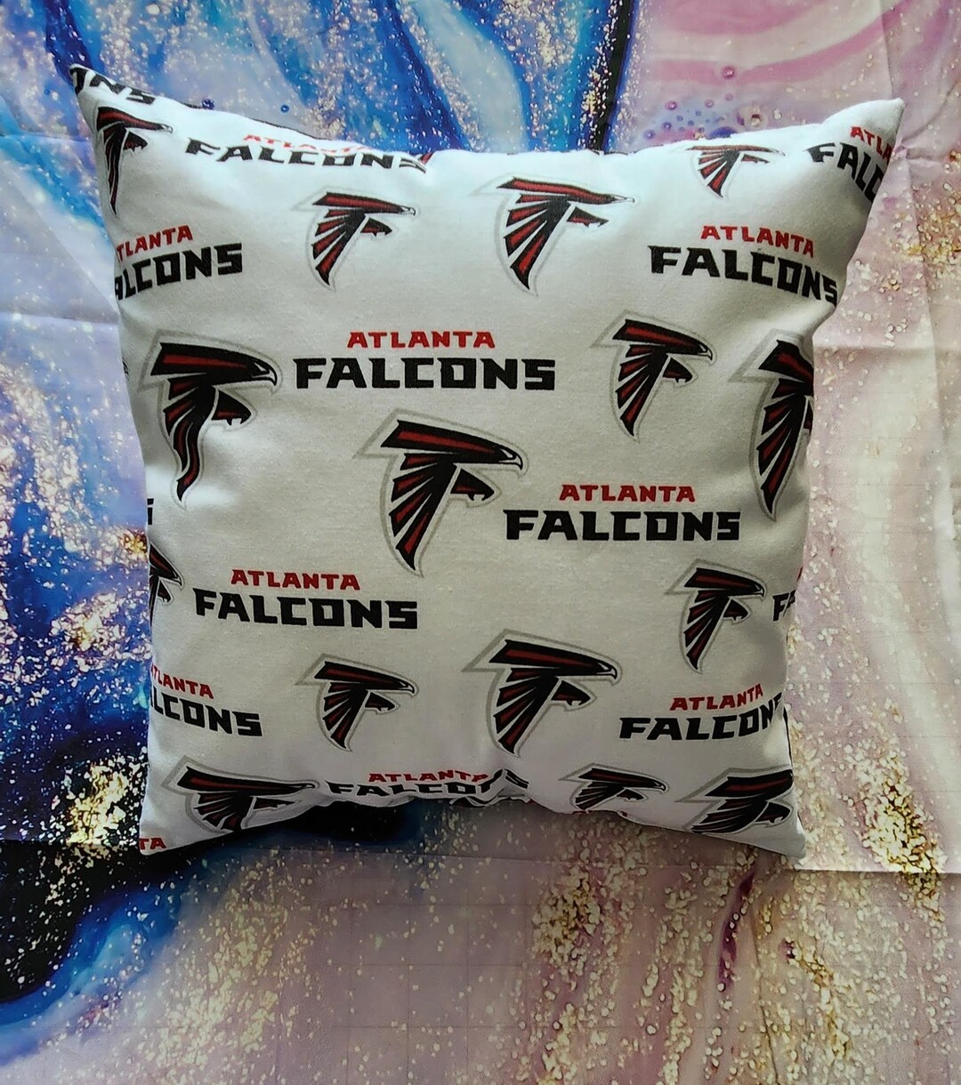 12 X 12 Sports Pillows NFL Teams Atlanta Falcons Etsy