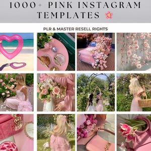 Pink Aesthetic Faceless Reels, Pink Travel Reels, Pink Tik Tok Reels, Pink Instragram Videos, Pink Faceless Digital marketing with PLR & MRR