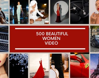 500 Beautiful Women Video Clips | Luxury Girls, Model Aesthetic, Faceless AestheticVideo| Editable for TikTok, Reels, YouTube | Resell Right