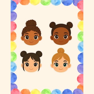 Set imprimible de sujetacoleteros para niñas: ideales para regalar coleteros. Archivo digital para obsequios de fiesta, profesores, madres, regalo navideño para la clase. Formato SVG y PDF.