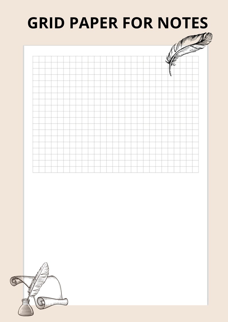 Lined Notes Template, Notes Page Printable, Note Taking, Notes Planner ...