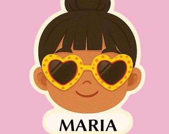 Printable Hair Tie Holder Set–Cute Girls for Scrunchie Gifts, Digital File for Party Favors, Teachers, Moms,Holiday class gift, SVG, PDF