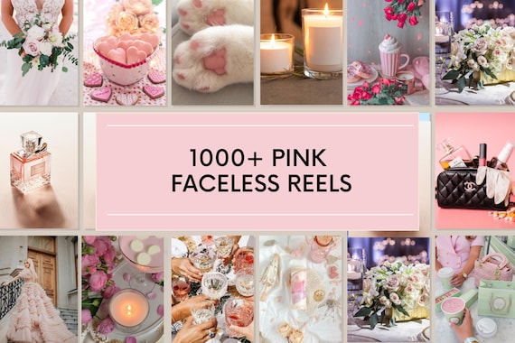 Pink Aesthetic Faceless Reels, Pink Travel Reels, Pink Tik Tok Reels, Pink Instragram Videos, Pink Faceless Digital marketing with PLR & MRR