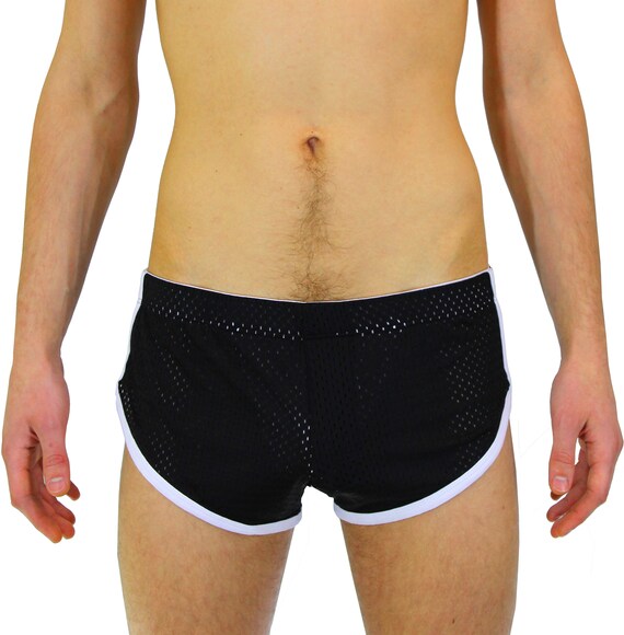 Men's Black Shorts Underwear Boxers Gay 