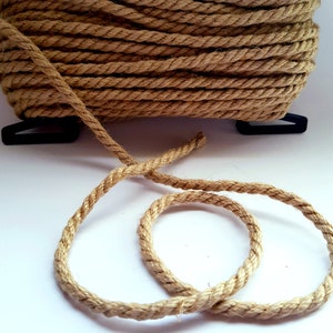 Jute Rope 5 mm/20 m Natural Twisted Rope Tools for Crafts Macrame