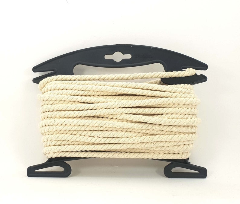 Cotton Rope 8 Mm/10 M Twisted Natural Rope for Crafts