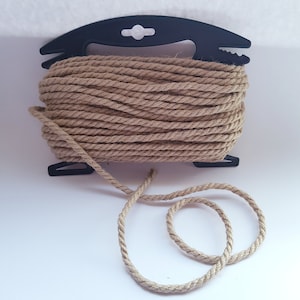 Jute Rope 5 mm/30 m Natural Twisted Rope Tools for Crafts Macrame