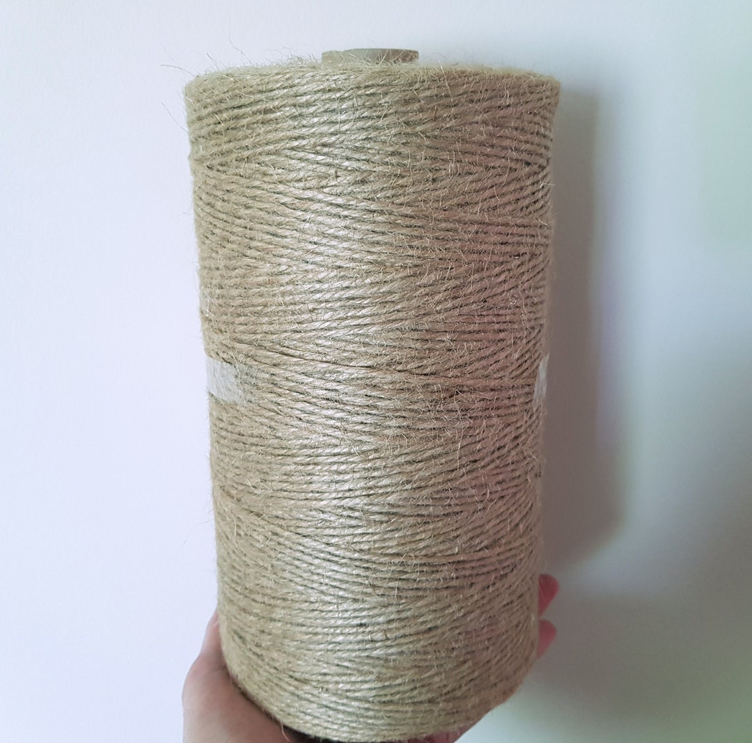 Jute Twine 2 Mm / 1 Kg Natural Twisted Jute Yarn for Crafting Etsy