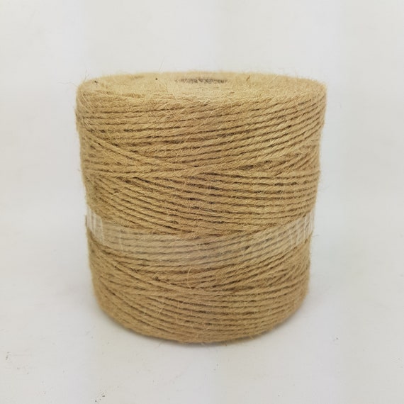 Jute Twine 2 Mm / 1 Kg Natural Twisted Jute Yarn for Crafting Gardening -   Canada