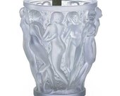 Bacchantes quot Lalique Crystal Vase Large 9.5 quot 39 7.5 quot Brilliant Art-Nouveau Feminine abreast form truly beautiful lesbian sex vase