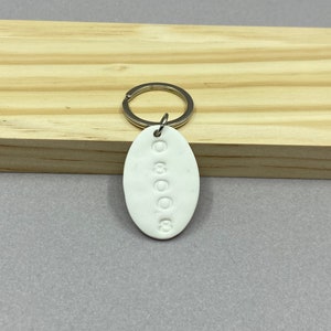 Zip + Area Code Clay Keychains