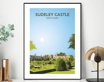 Travel Poster - Cotswolds series - Sudeley Castle, Winchcombe