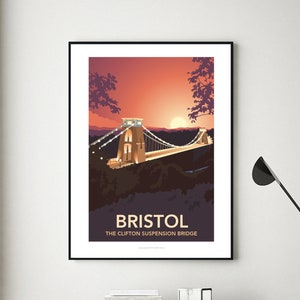 Reisposter: de Clifton-hangbrug, Bristol
