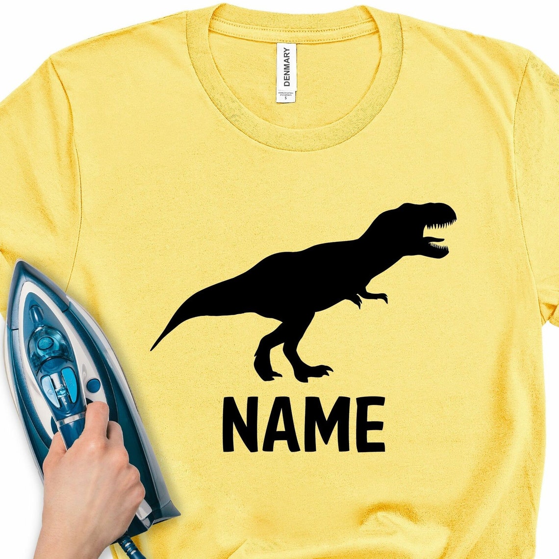 IronOn Transfer Dinosaur Boys Animal TShirt Vinyl Sticker Etsy