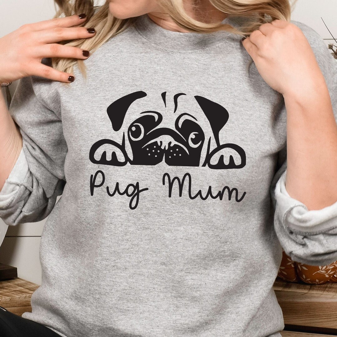 Pug Lover Hoodie Sweatshirt, Puggle Top, Gift for Pug Owners, Pet