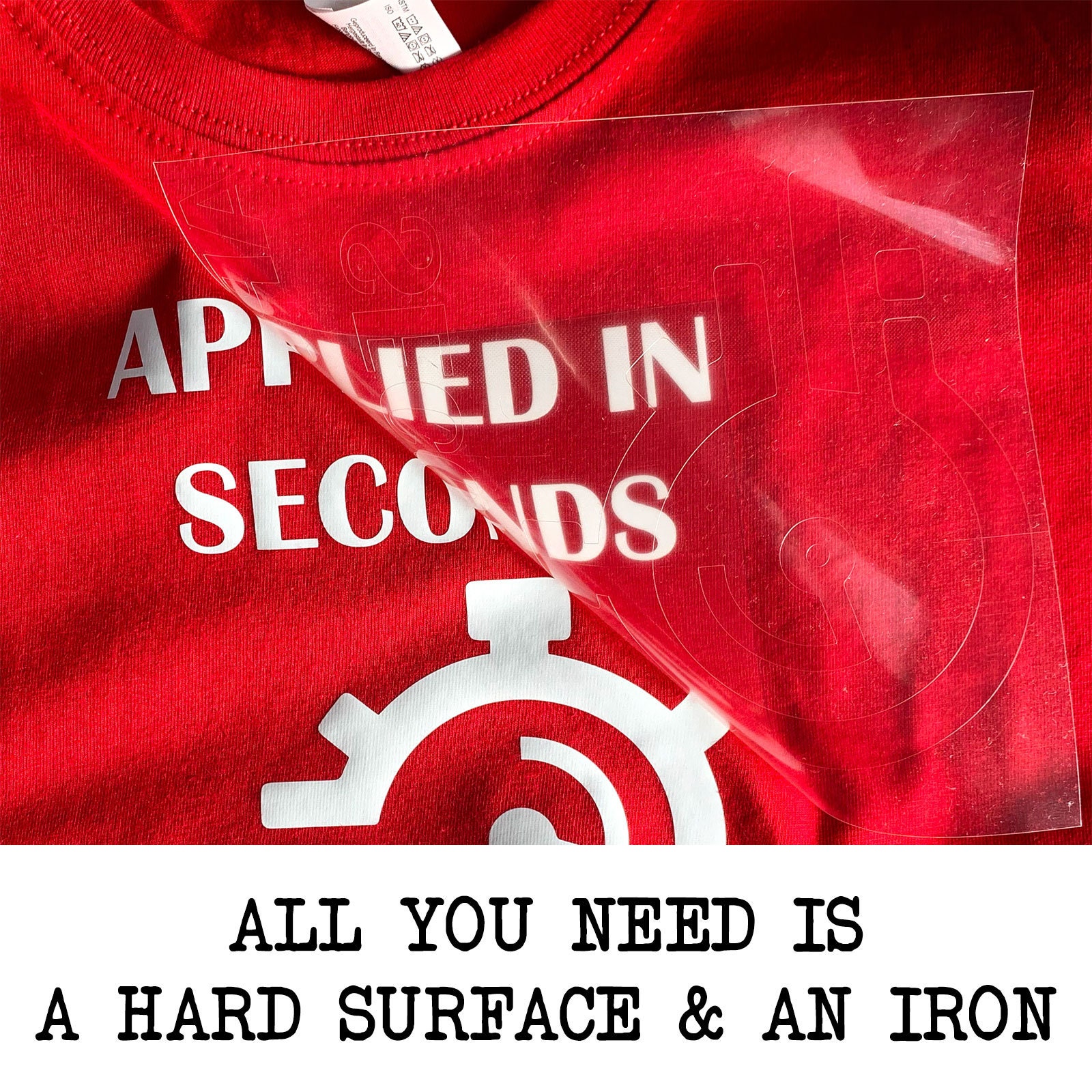 Custom Heat Transfer Vinyl Personalised Iron On Decal Custom Etsy