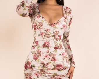 floral bodycon
