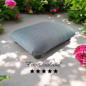 Small Footstool home office PLAIN taburete bajo de 10 cm y 4&quot; con pies de plástico / regalo de reposapiés de taburete hecho a mano / escalón de cama para gato perro alumno viejo