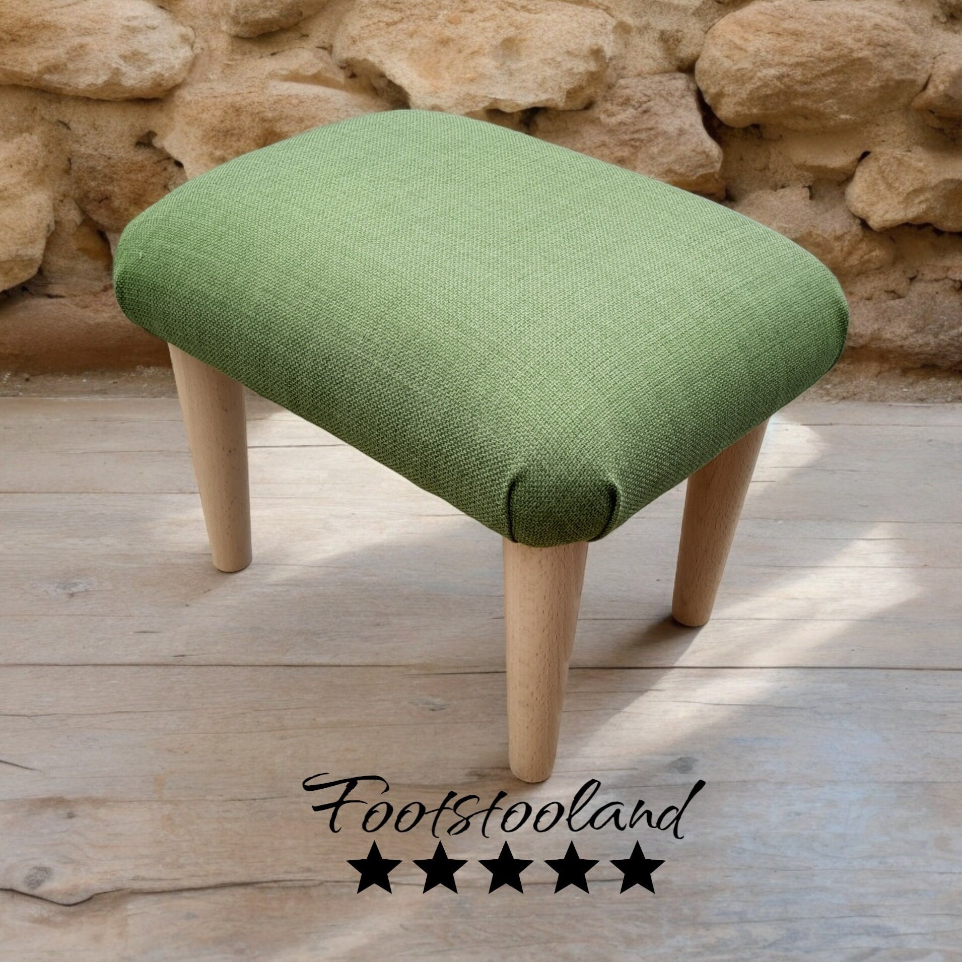 Lime green footstool discount