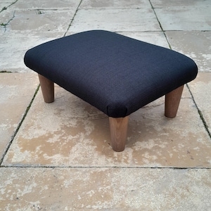 Reposapiés otomano pequeño de 10-26 cm de altura, taburete liso de 4 a 10 pulgadas con patas de madera o plástico, taburete para oficina en casa, reposapiés de cama para yoga.