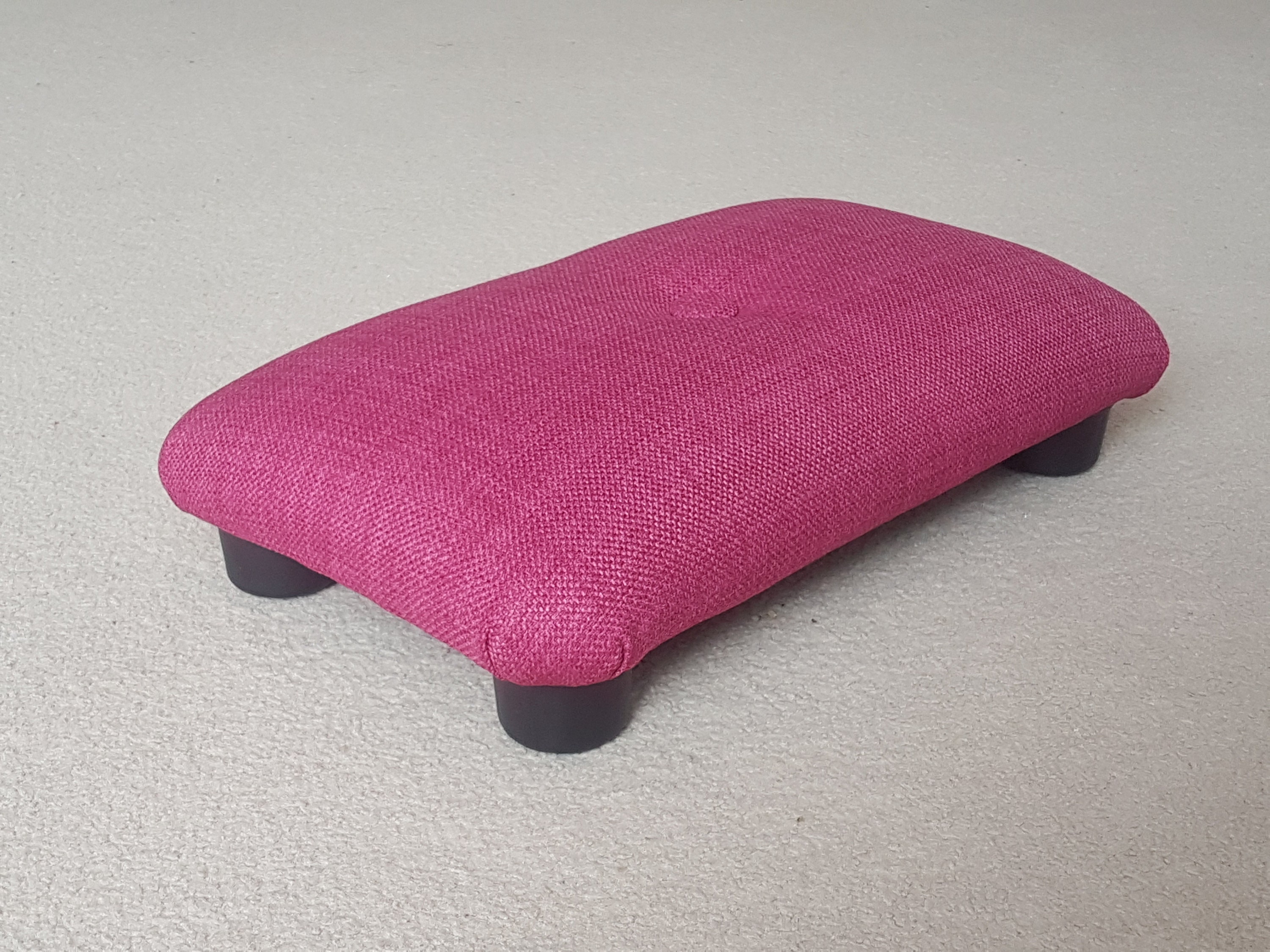 NEW Pink Little Stool Under Desk for the Office / 9-10 Cm Height Small  Upholstered Foot Stool / Handmade Footstool / Footrest 