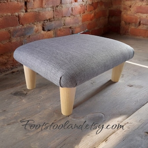 Small office Desk Footstool with Wooden Legs - Home Office Essential for Comfort and Support FSL