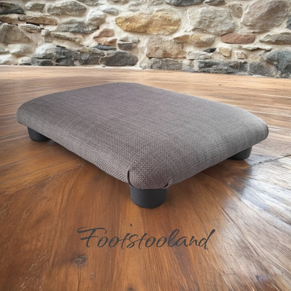 7.5 Cm Footrest Low Under Desk PLAIN Firm 3 Inches Footstool With Plastic Feet Handmade Foot Stool Gift or Bed Step for Pupil ASAP Etsy UK