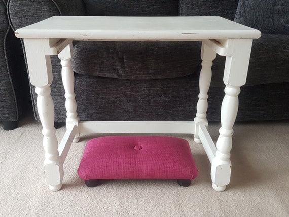 NEW Under Desk Low 10 Cm 4 Footstool With Plastic Feet and Button