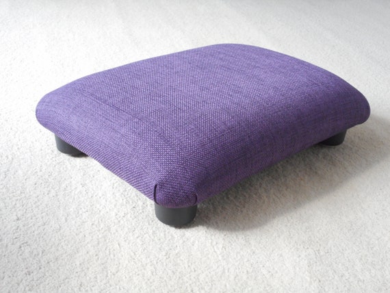 Small Under Desk Plain Footstool Multicolour / 9-10 Cm Small Footstool / 4  Upholstered Foot Stool for Mum Dad / Handmade Footrest Bed Step 