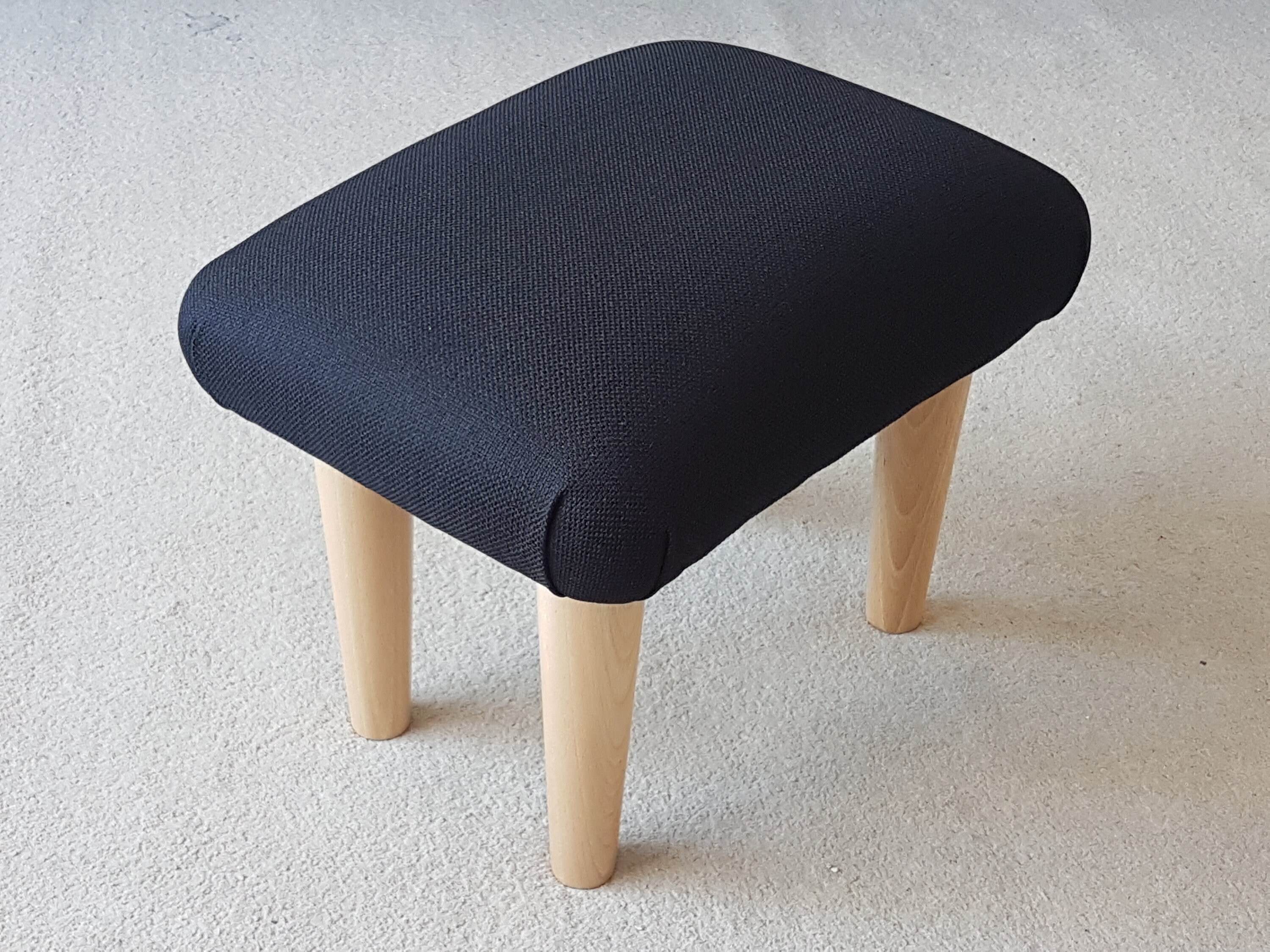 Small Under Desk Multicolor 9-10 Cm Height Footstool With Button / Small  Upholstered Footstool Foot Stool / Handmade Footstool Footrest Gift 