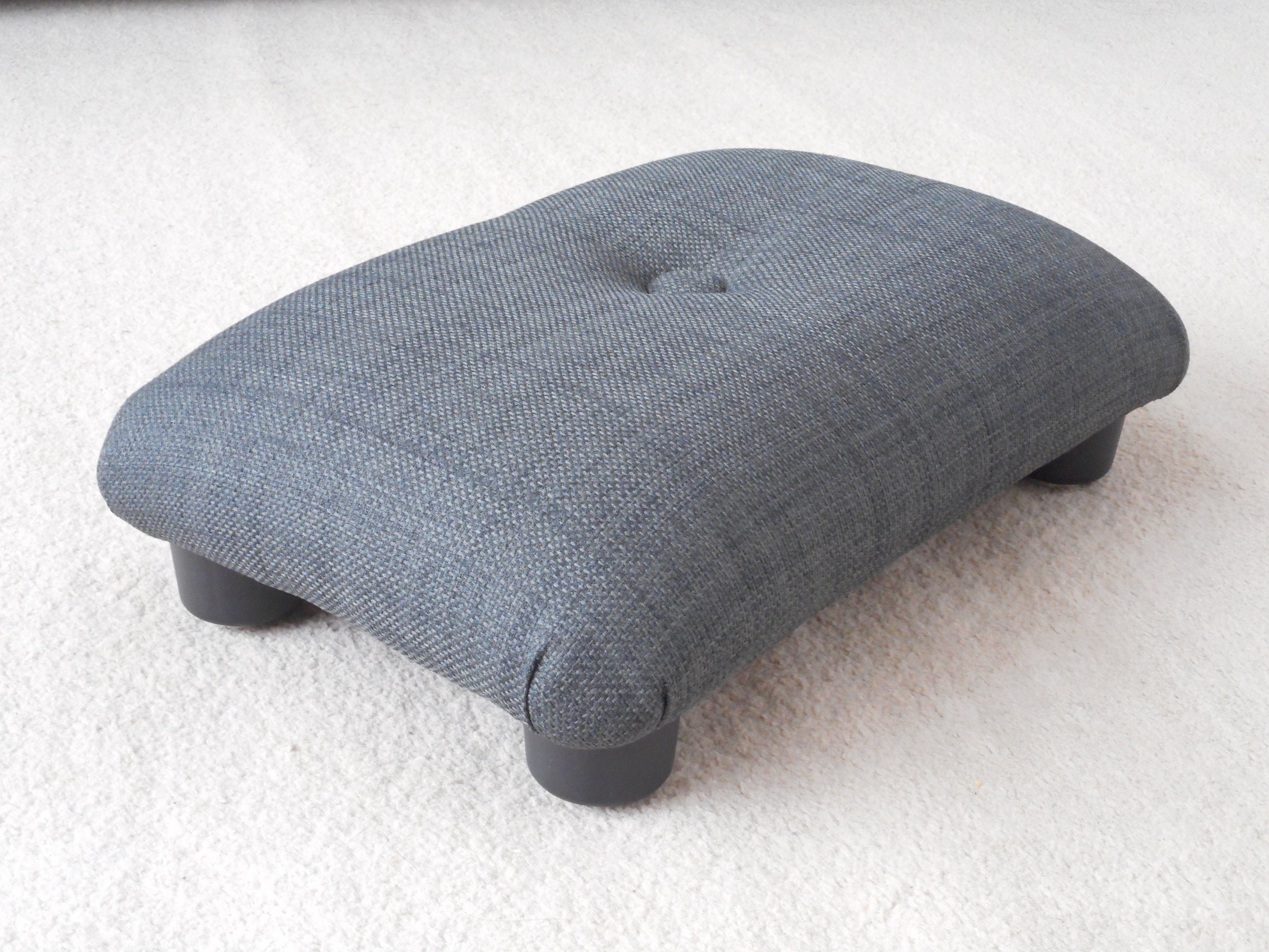 Little Footstool Under Desk Low 9 10 Cm 4 Stool With Plastic Feet Bed Step Multicolor Buttoned Handmade Foot Stool Footrest for Office Etsy