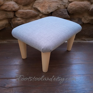 ASAP Small Ottoman Foot stool with Wooden or plastic Legs - Home Office Essential for Comfort and Support / plain / Fsl USA FREE