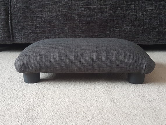 Small Under Desk Plain Footstool Multicolour / 9-10 Cm Small Footstool / 4  Upholstered Foot Stool for Mum Dad / Handmade Footrest Bed Step 