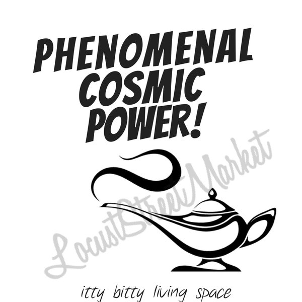 Phenomenal Cosmic Power Genie SVG, jpeg, dxf, png