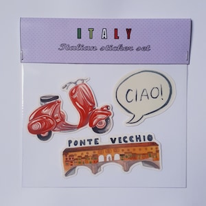 Italy sticker set - Ciao!
