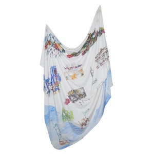 Manta de bebé Swaddle / Manta de recepción / Baby Boy Swaddle / Baby Girl Swaddle / Baby Shower Gift / New York Swaddle / Swaddle Sack