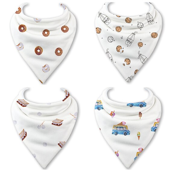BANDANA BIB - DONUTS GREY BANDANA BIB - DONUTS GREY