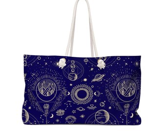 Celestial Carry On Bag/Weekender Bag/Overnight Bag/Travel Bag/Duffel Bag