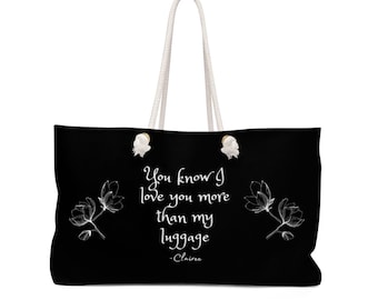 Steel Magnolias Carry On Bag/Weekender Bag/Overnight Bag/Travel Bag/Duffel Bag