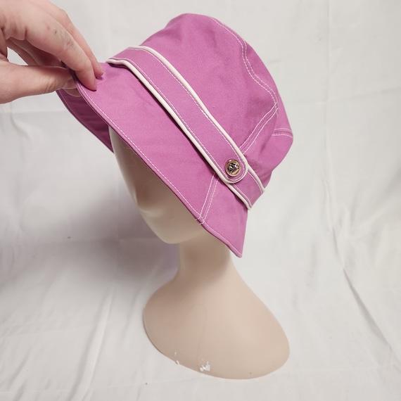 Vintage Coach pink y2k coach bucket hat