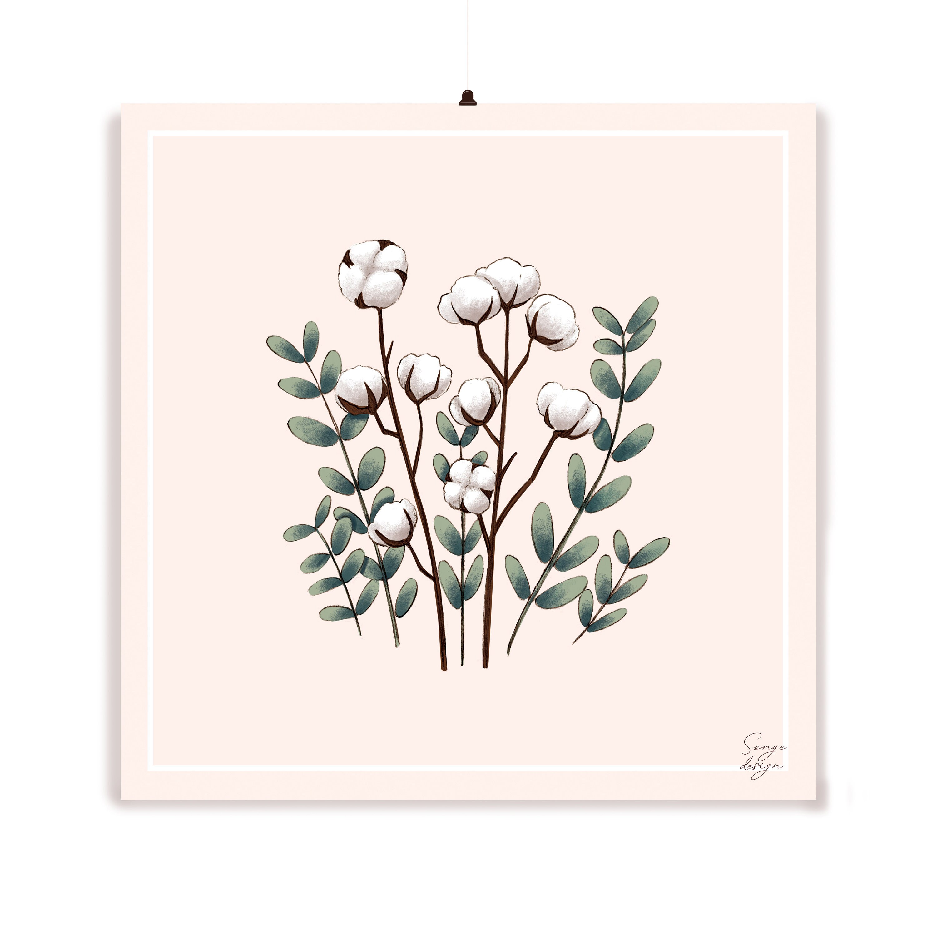 Affiche Illustrée, Décoration d'intérieur, Affiche Coton