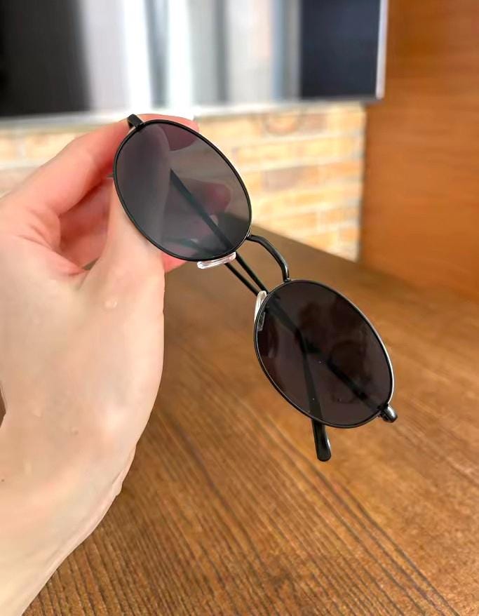 Black Oval Sunglasses - Etsy display picture 1