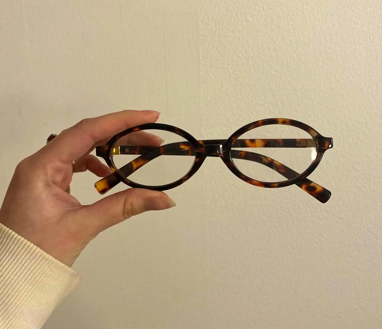 Lunettes Vintage MO 1289 - Monture Noire Multicolore Ovale