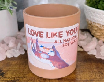 Love Like You - Steven Universe rozenkwarts - Handgemaakte sojawaskaars!