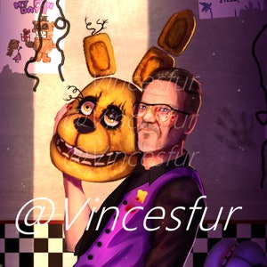 Into the pit springbonnie  Art Board Print for Sale by